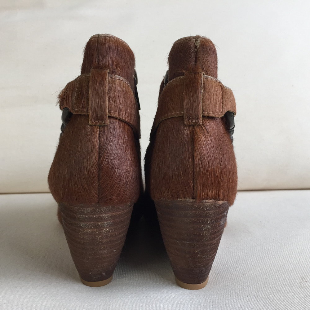 Anthropologie New Vogue Canter 7.5 Booties Wedge View 4